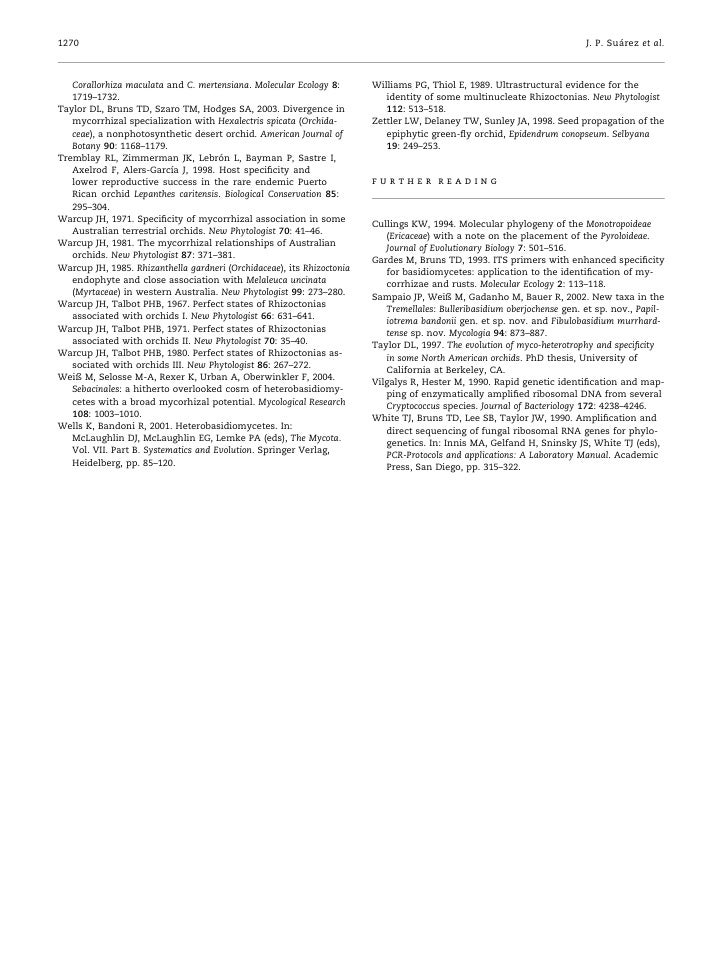 Diverse Tulasnelloid Fungi Form Mycorrhizas With Epiphytic Orchids In
