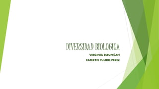 DIVERSIDAD BIOLOGICA
VIRGINIA ESTUPIÑAN
CATERYN PULIDO PEREZ
 
