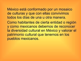 Diversidad cultural de Mexico