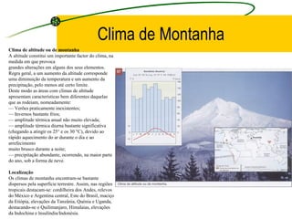 Diversidade Climática Mundial