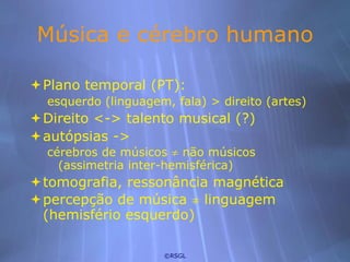 Impacto da música no cérebro humano | PDF