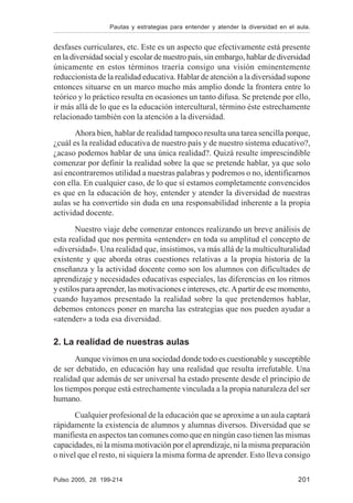 Diversidad en el aula | PDF