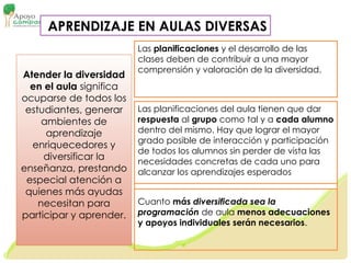 Diversidad en el Aula distintos tipos de aprendizaje | PPTX
