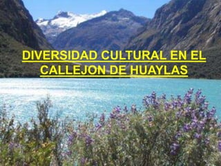 DIVERSIDAD CULTURAL EN EL CALLEJON DE HUAYLAS 