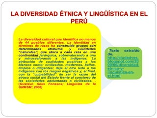 2.- MODOS DE CASTELLANO
El castellano no es hablado de igual forma por todos los peruanos, debido a
la presencia de factor...