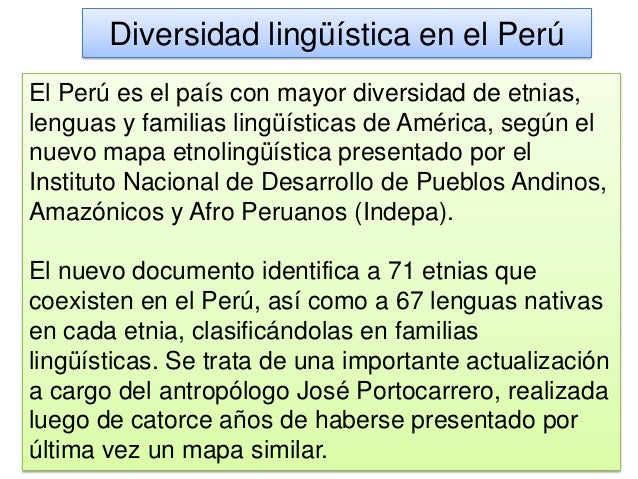 Diversidad lingüistica