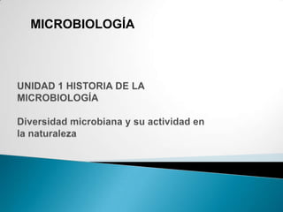 MICROBIOLOGÍA
 