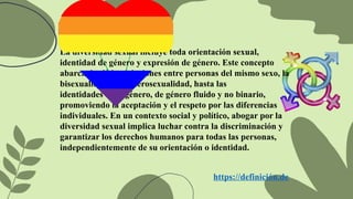 Diversidad sexual y de genero nivel Media | PPTX