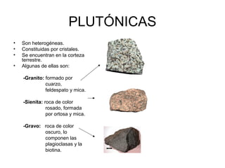 Diversidad y                   utilidad de las rocas