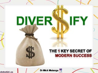 DIVERSIFY - Why you are still stuck in EVERYTHING.