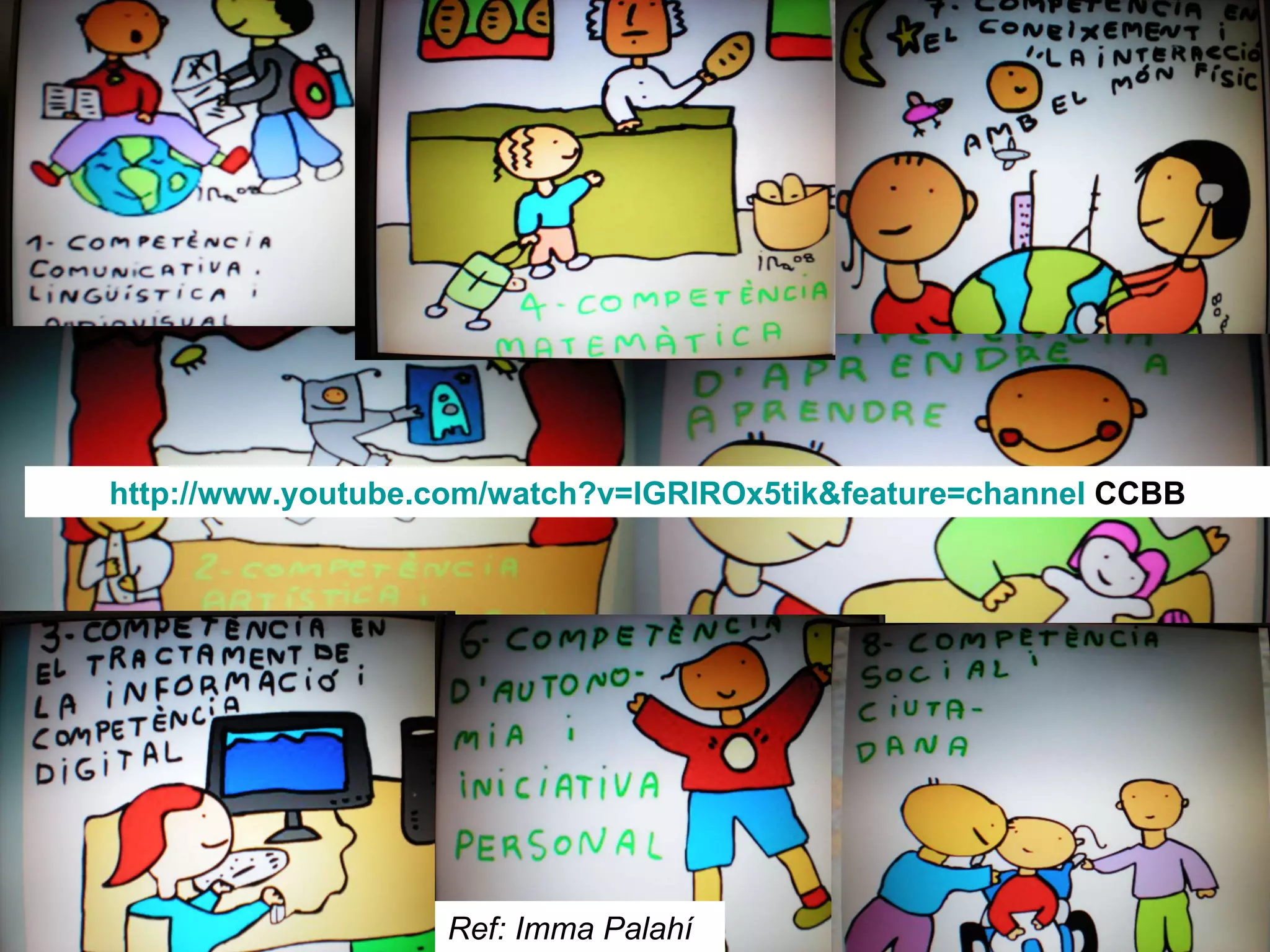 Ref: Imma Palahí http://www.youtube.com/watch?v=IGRIROx5tik&feature=channel  CCBB 