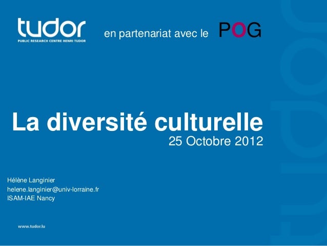 iPAF - Plan Académique de Formation culturelle dissertation diversite exemple tourisme