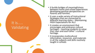 Culturally Responsive Teaching Module 3 | PPTX