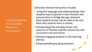 Culturally Responsive Teaching Module 3 | PPTX