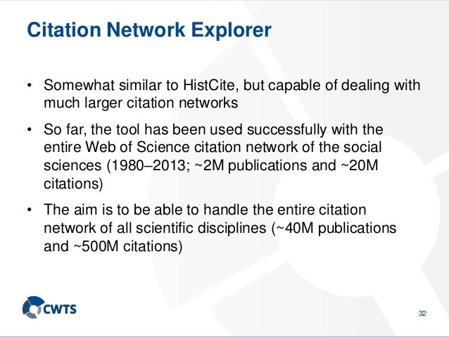 A new software tool for largescale analysis of citation