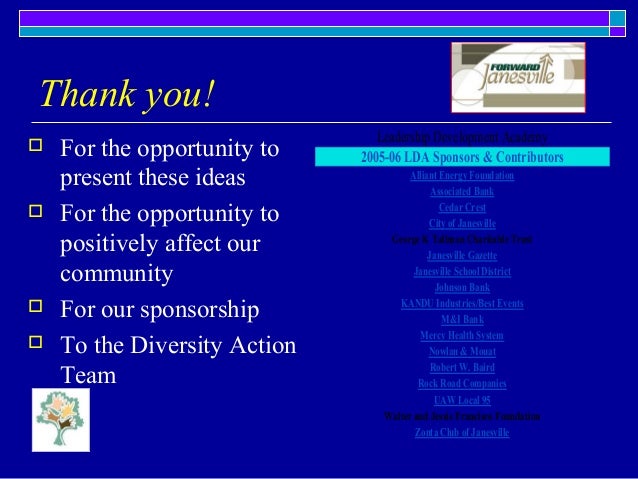 Diversity Action Team Class Of 2005 06 Lda Collaborative - 