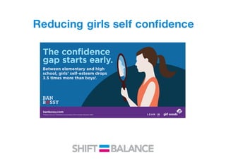 Reducing girls self confidence
 