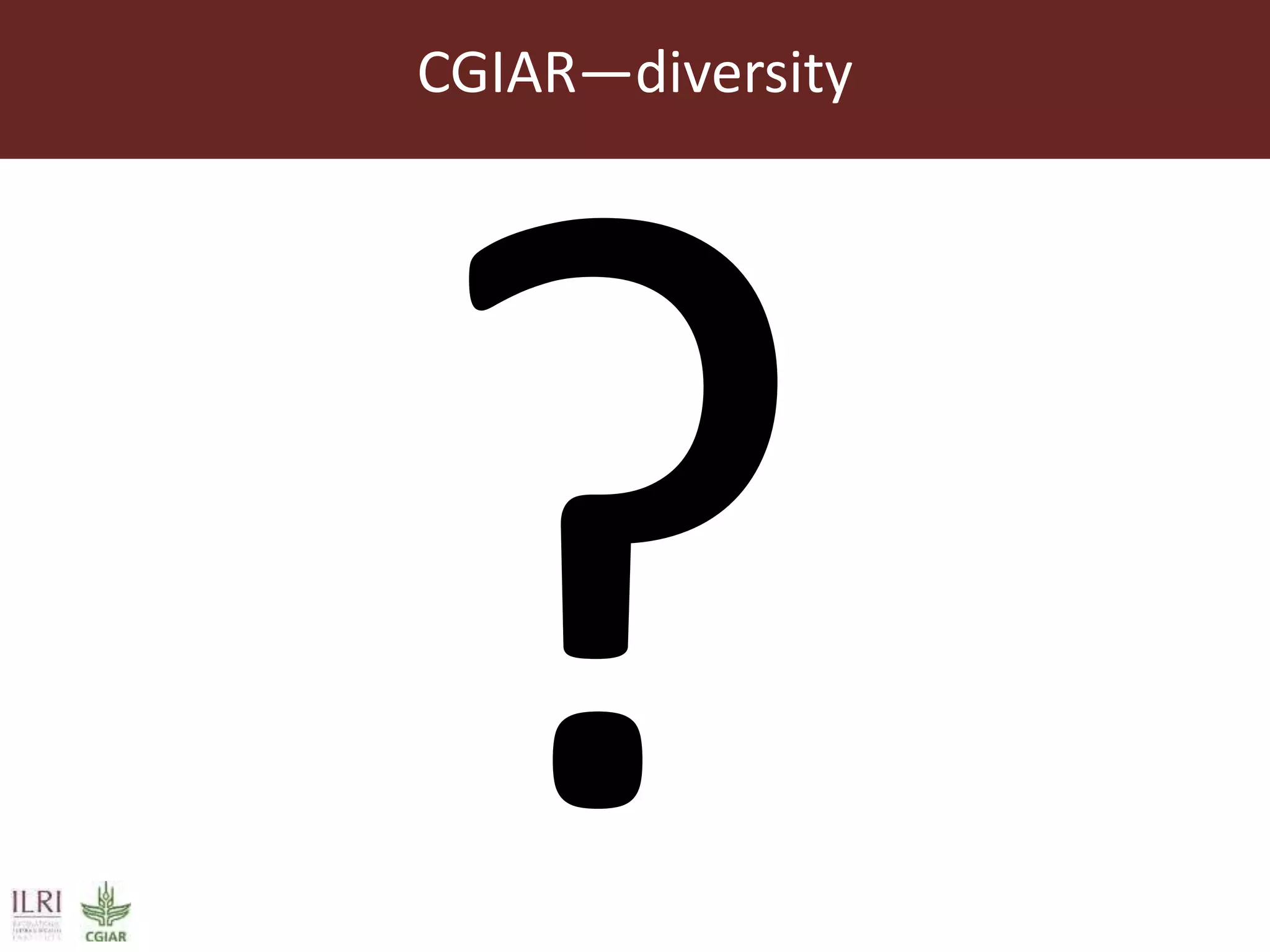 CGIAR—diversity
 