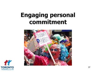 Engaging personal 
commitment 
37 
 