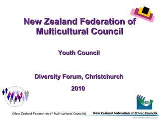 New Zealand Federation of Multicultural Council Youth Council Diversity Forum, Christchurch 2010  