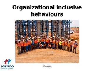 Page 46
Organizational inclusive
behaviours
 