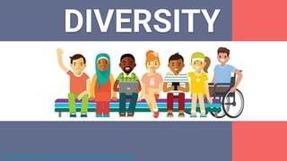 “Diversity represents the full spectrum of human
demographic differences -
race, religion, gender, sexual orientation, age...