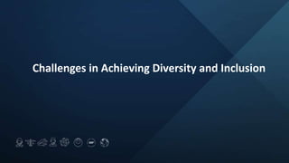 Challenges in Achieving Diversity and Inclusion
 