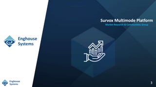 3
Survox Multimode Platform
Market Research & Communities Group
 