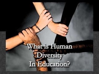 What is Human Diversity  In Education? 