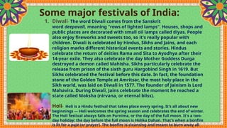 Diversity in India in terms of culture, food, dresses | PPTX