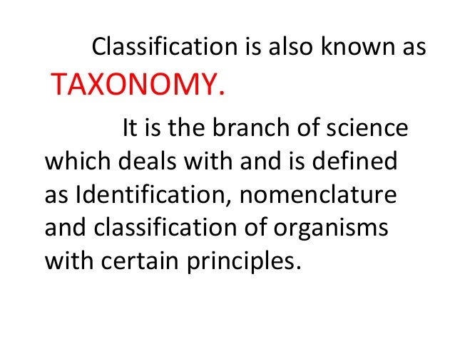 Field of biology that deals with classifying organisms