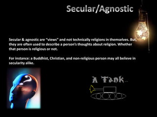 Secular Rarityatheist Diversity in religion | PPTX