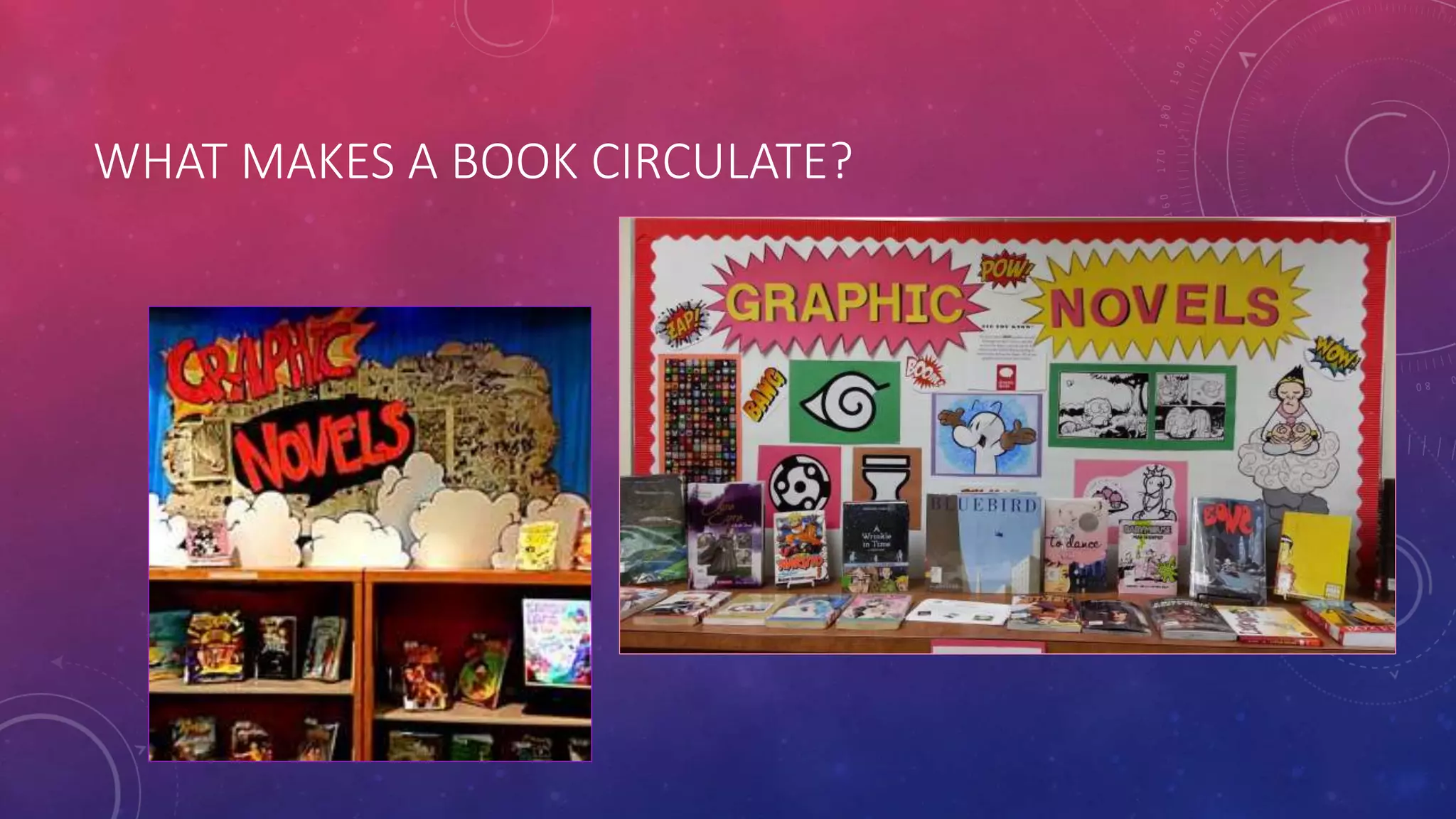 WHAT MAKES A BOOK CIRCULATE?
 