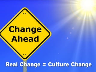 Real Change = Culture Change
 