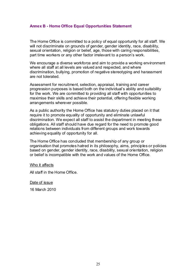 Personal statement about contributions to diversity sample