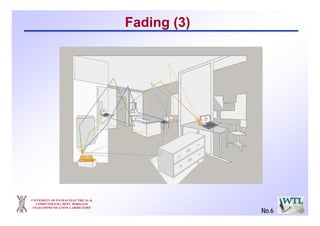 UNIVERSITY OF PATRAS ELECTRICAL &
COMPUTER ENG. DEPT. WIRELESS
TELECOMMUNICATION LABORATORY
Fading (3)
No.6
 
