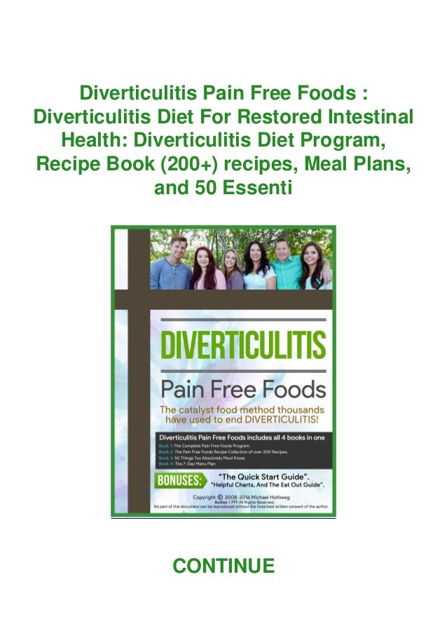 Download PDF⚡ Diverticulitis Pain Free Foods Diverticulitis Diet For