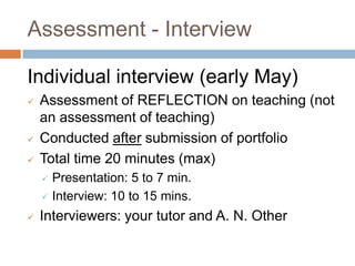 Prepare effectively for interviewsTutors…Have further evidence of students in the classroom