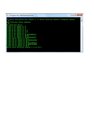 Divicion y multiplicacion