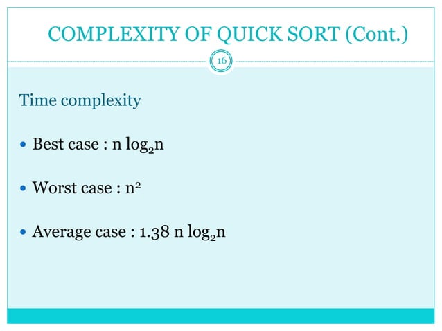 Divide and conquer - Quick sort | PPTX | Programming Languages | Computing