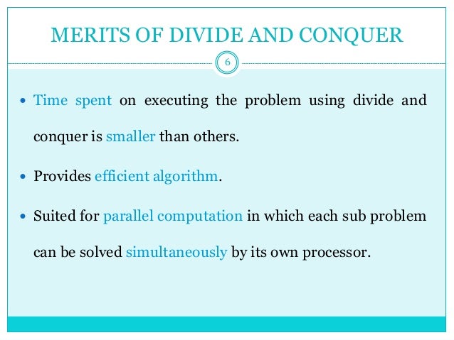 Divide and conquer homework problems
