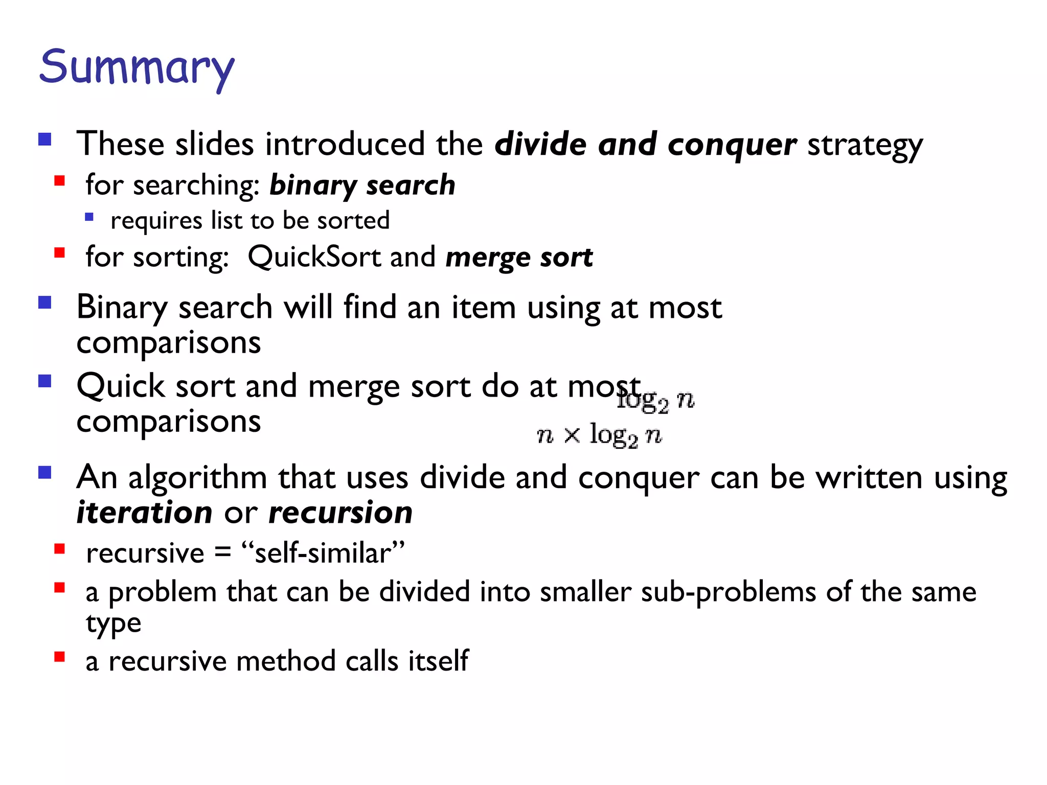 Divide and conquer | PPT