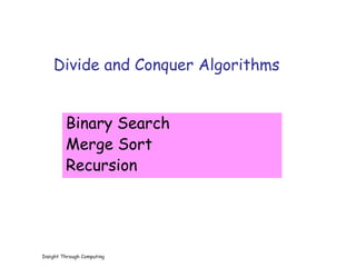 Divide and conquer | PPT