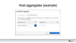 Host aggregates (example)
 