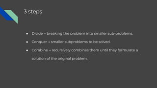 Divide And Conquer.pptx | Programming Languages | Computing