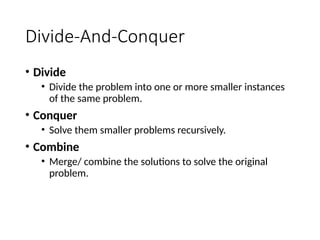 Divide And Conquer in data structure.pptx