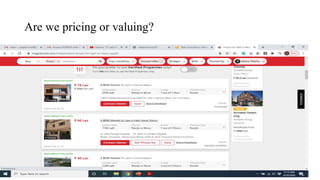 Are we pricing or valuing?
 