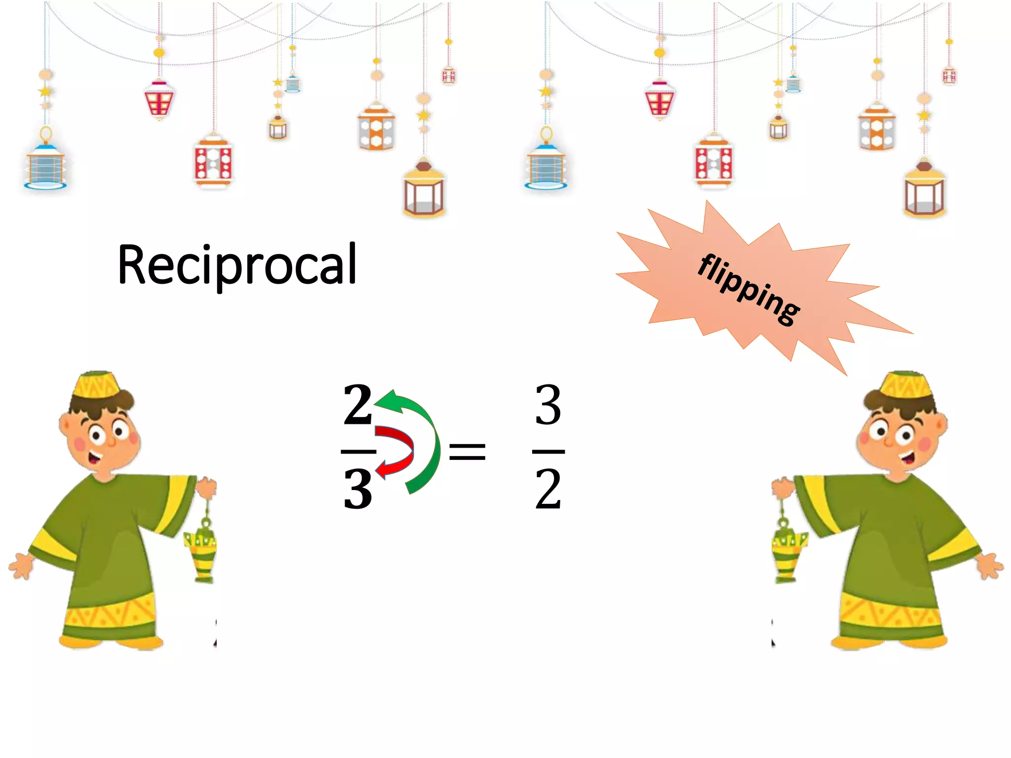 Reciprocal
𝟐
𝟑
=
3
2
 