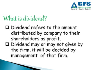What is Dividend | PPT