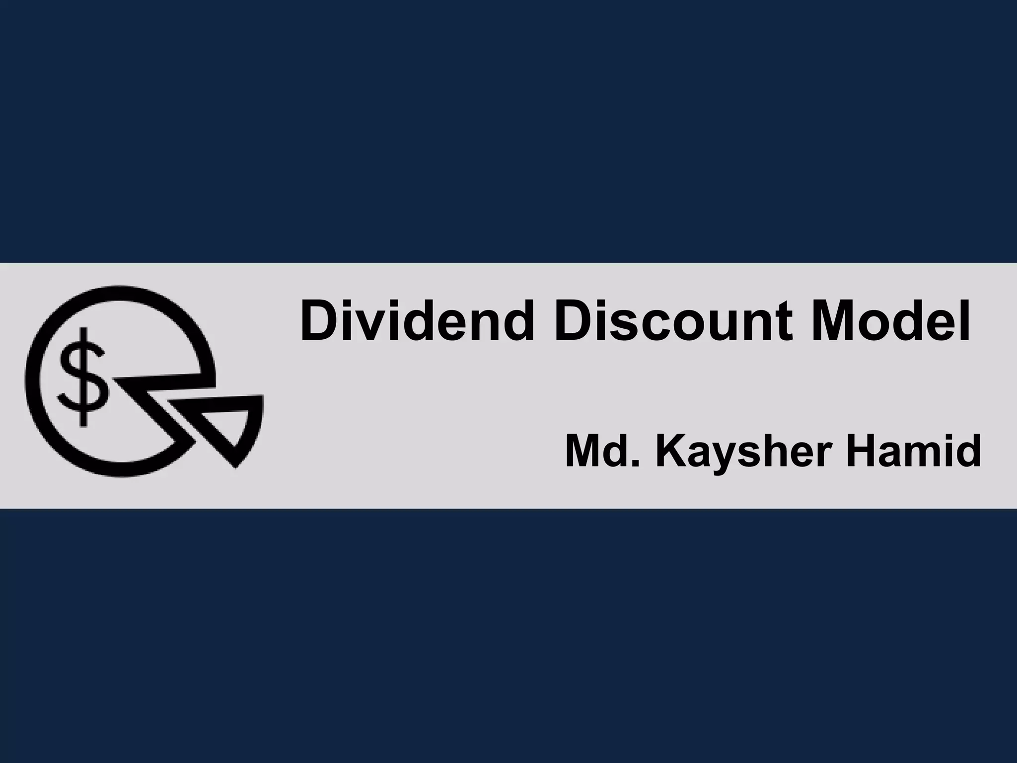 Ddm Approach Dividend Discount Model (DDM) of Stock Valuation | PPTX